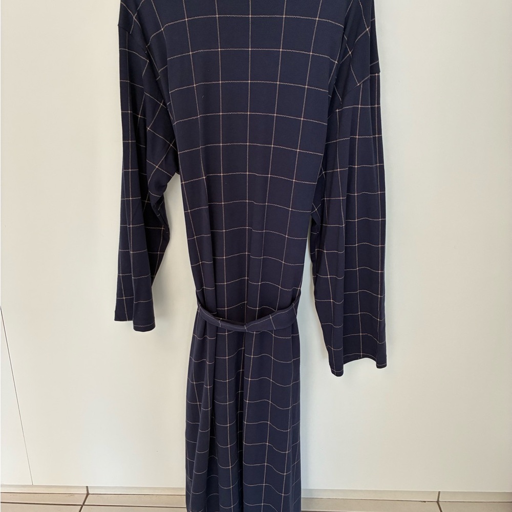 U2SKIIN Mens 100% Cotton Blur Belted  Lightweight Knit Bathrobe; Size X/XL